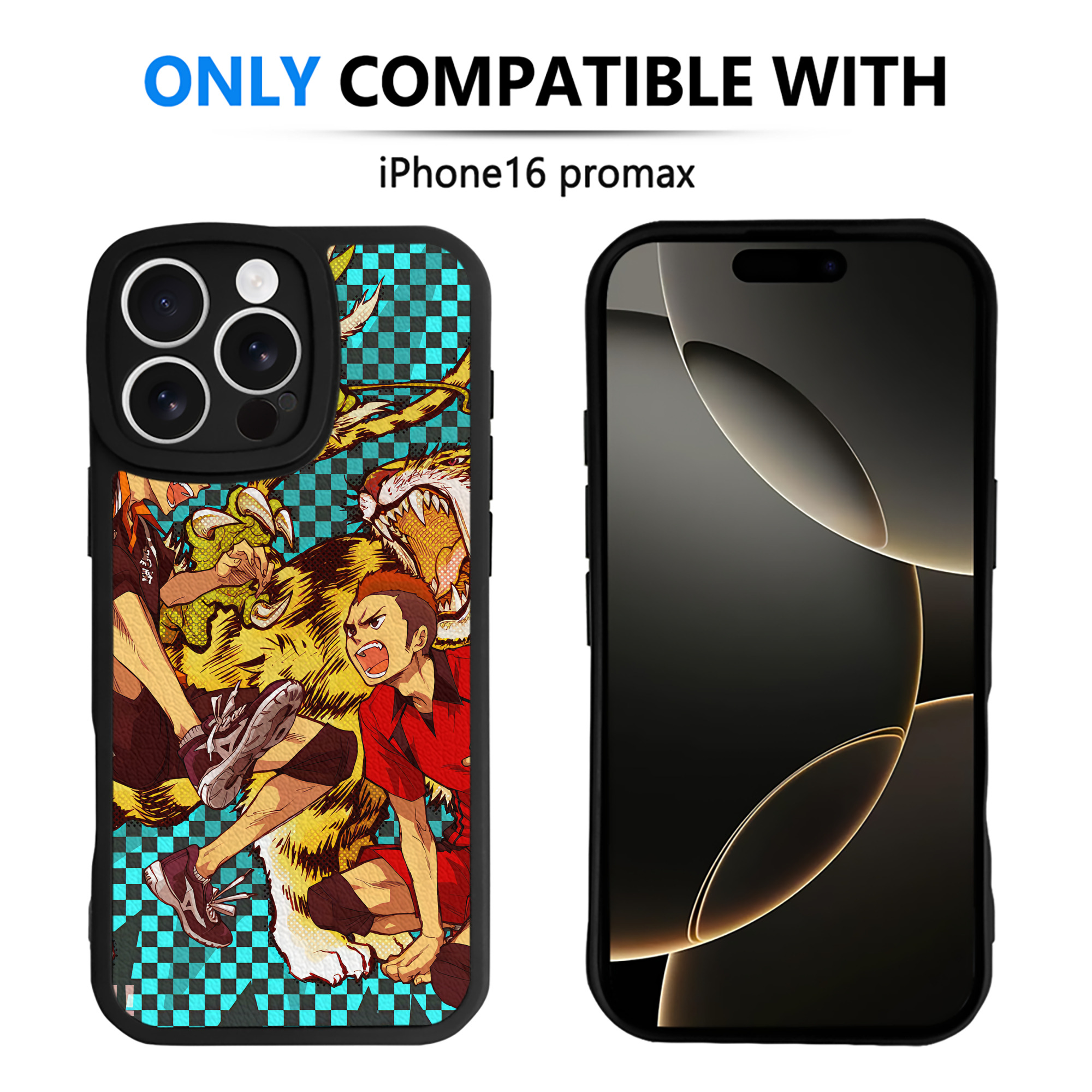 （画像用） ハイキュー!! Haikyu!! 【iPhone 16シリーズ対応】シリコンスマホケース（レザー調） 材質：シリコン